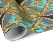Euphemia Baroque Elegantes Wrapping Paper Geschenkpapier (Rolleneckpunkt)
