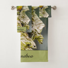 Euphonie, Vogelfotografie von Belize Badhandtuch Set