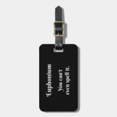 Euphonium Attitude! Gepäckanhänger (Vorderseite vertikal)