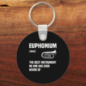 Euphonium Blechblasinstrument Marching Band Design Schlüsselanhänger (Vorderseite)