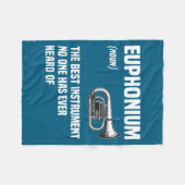 Euphonium Blechblasinstrument Marching Band Kunstw Fleecedecke (Vorderseite (Horizontal))