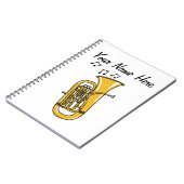 Euphonium Brass Musician Music Teacher Custom Notizblock (Linke Seite)