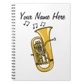 Euphonium Brass Musician Music Teacher Custom Notizblock (Vorderseite)