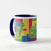 Euphonium Colorblocks Tasse (Vorderseite Links)