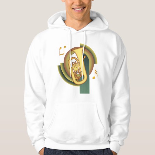 Euphonium-Deko Hoodie (Vorderseite)