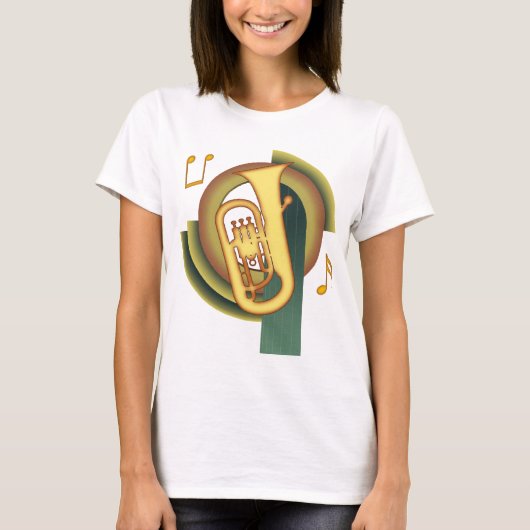 Euphonium-Deko T-Shirt (Vorderseite)