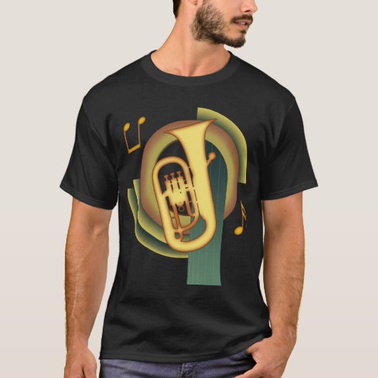 Euphonium-Deko T-Shirt (Vorderseite)