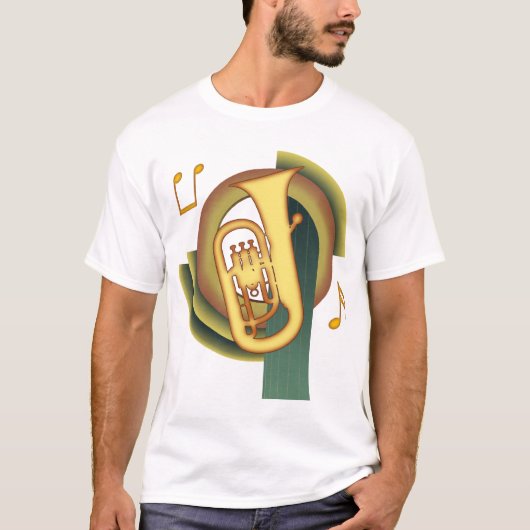Euphonium-Deko T-Shirt (Vorderseite)