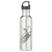 Euphonium Edelstahlflasche (Vorderseite)