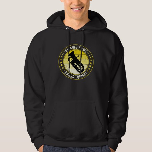 Euphonium Euphoniumist Kicking Some Brass Tonight Hoodie (Vorderseite)