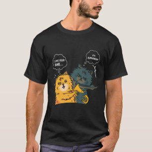 Euphonium-Katze-Schlagzeug-Euphoniumist T-Shirt