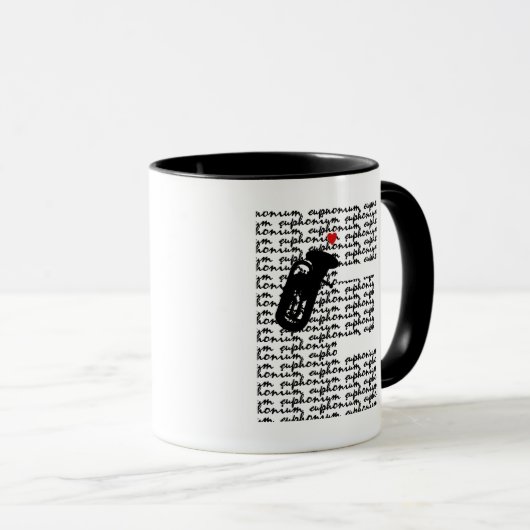 Euphonium Letter E Tasse (VorderseiteRechts)