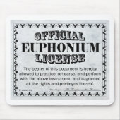Euphonium-Lizenz Mousepad (Vorne)