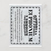 Euphonium-Lizenz Postkarte (Vorderseite)