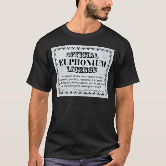 Euphonium-Lizenz T-Shirt (Vorderseite)