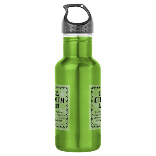 Euphonium-Lizenz Wasserflasche (Rückseite)