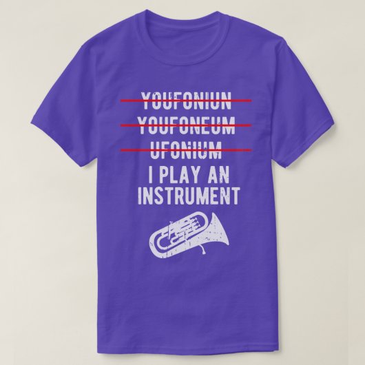 Euphonium Marching Funny Baritone 1 T-Shirt (Design vorne)
