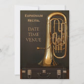 Euphonium-Messinstrument Erwägung Einladung (Vorderseite)