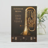 Euphonium-Messinstrument Erwägung Einladung (Stehend Vorderseite)