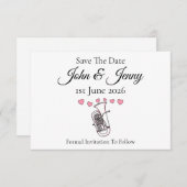 Euphonium Musician Wedding rettet das Datum (Vorne/Hinten)