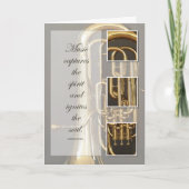 Euphonium-Musik-Geburtstag Karte (Vorderseite)