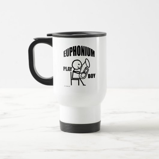 Euphonium Play Boy Travel Mug Reisebecher (Links)