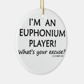 Euphonium Player Entschuldigung Keramik Ornament (Rechts)