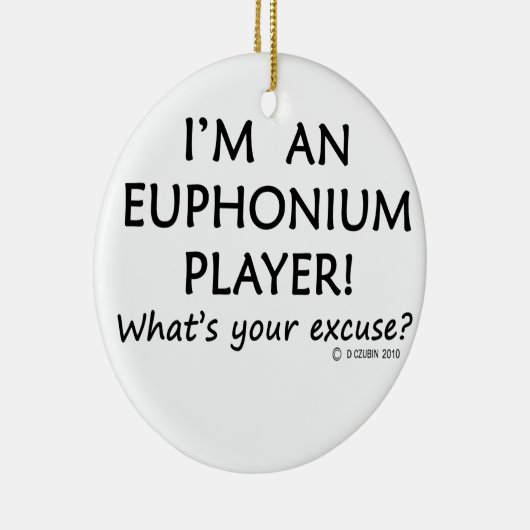 Euphonium Player Entschuldigung Keramik Ornament (Rechts)