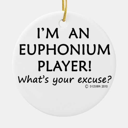 Euphonium Player Entschuldigung Keramik Ornament (Vorne)