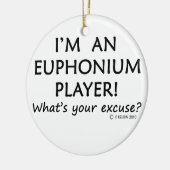 Euphonium Player Entschuldigung Keramik Ornament (Links)