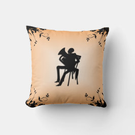 Euphonium Player Silhouette Mojo Throw Pillow Kissen