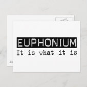 Euphonium Postkarte (Vorne/Hinten)