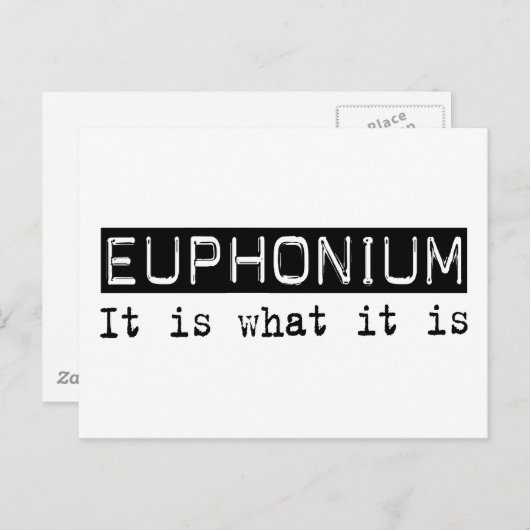 Euphonium Postkarte (Vorne/Hinten)