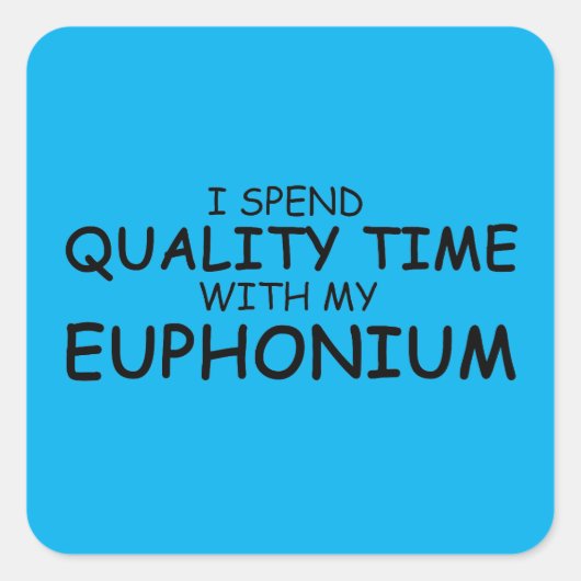 Euphonium Square Sticker (Vorderseite)