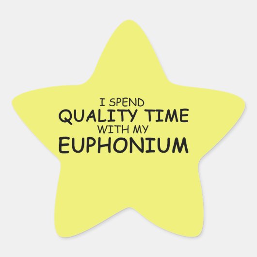 Euphonium-Star-Sticker Stern-Aufkleber (Vorderseite)