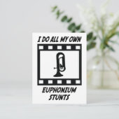 Euphonium Stunts Postkarte (Stehend Vorderseite)