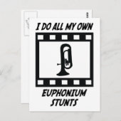 Euphonium Stunts Postkarte (Vorne/Hinten)