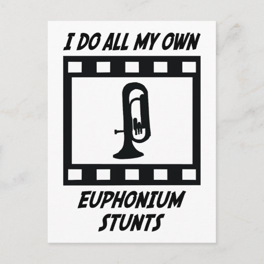 Euphonium Stunts Postkarte (Vorderseite)