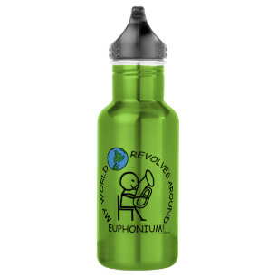 Euphonium - Umdrehungen der Welt Edelstahlflasche