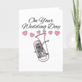 Euphonium Wedding Card Euphoniumist Blasmusiker Dankeskarte