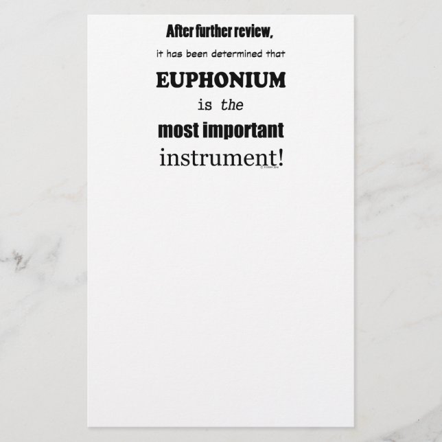 Euphonium wichtigstes Instrument (Vorderseite)