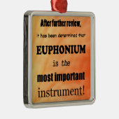 Euphonium wichtigstes Instrument Ornament Aus Metall (Rechts)