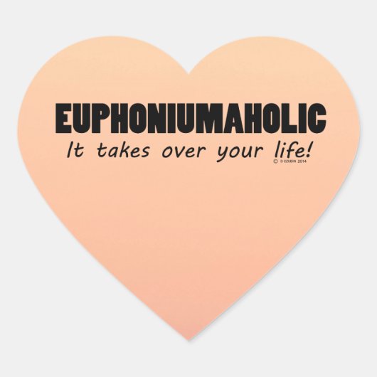 Euphoniumaised Life Heart Aufkleber (Vorderseite)
