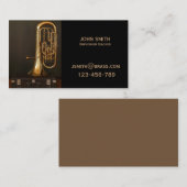 Euphoniummessinglehrer oder -tutor visitenkarte (Vorne/Hinten)