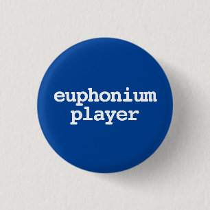 Euphoniumspieler-Typografie-Schaltfläche Button