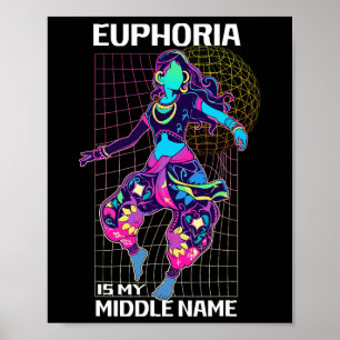 Euphoria ist mein Name Rave Energy Poster