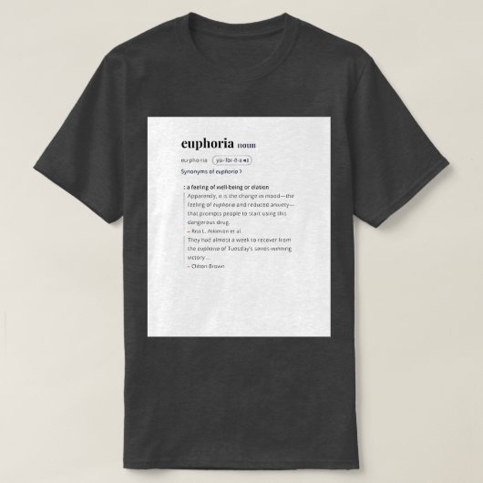 Euphoria kendrick lamar TShirt (Design vorne)