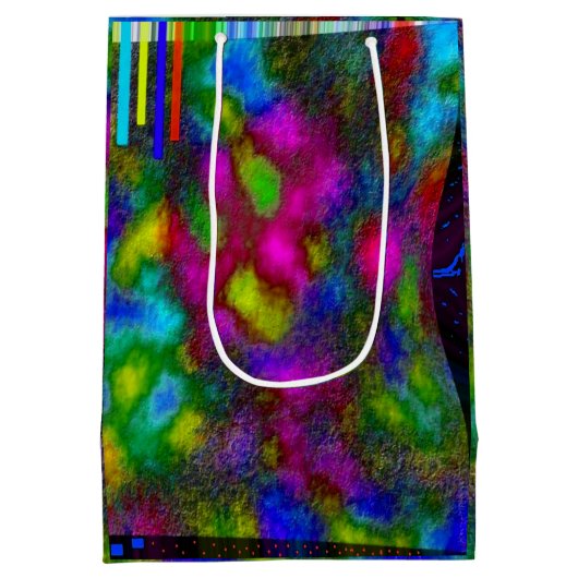 "Euphoria" Mittelglänzende Geschenktasche Mittlere Geschenktüte (Rückseite)