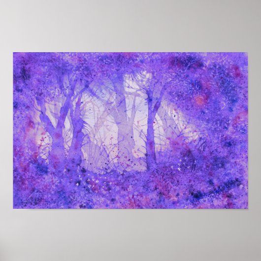 Euphoric Wilds Watercolor Print Poster (Vorne)