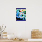 Euphorische Blumen  Poster (Küche)
